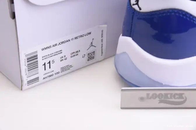 Cheap LUCY Low AH7860-100 11 Jordan Air White Retro Concord 0608